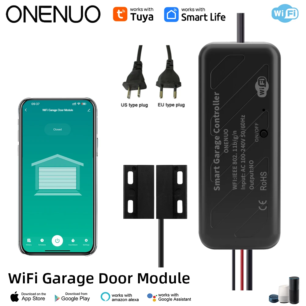 Tuya wifi schalter garagentor controller smart türöffner arbeiten mit alexa google home smart life tuya app steuerung kein hub erfordern – Detail 5