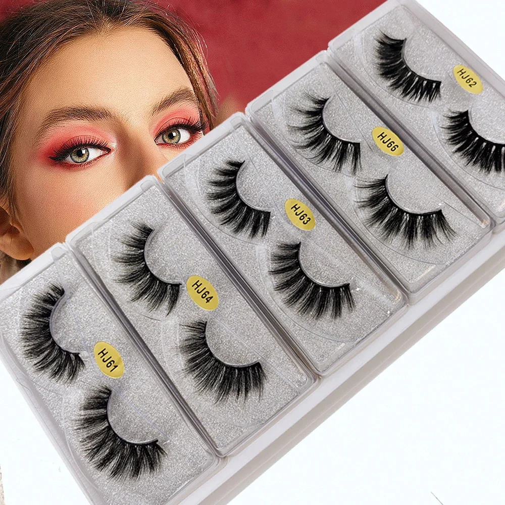 

20 Pairs 3d Fluffy Mink Lashes Natural Mink Eyelashes Wholesale False Eyelash Makeup Thick Fake Lash In Bulk