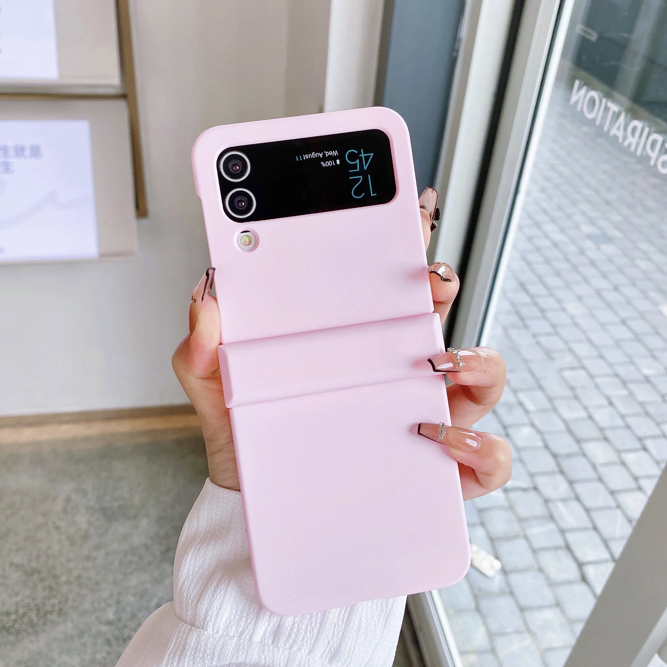 Luxury Foldable Shockproof Fashion Hard Case with Skin-Feel Finish