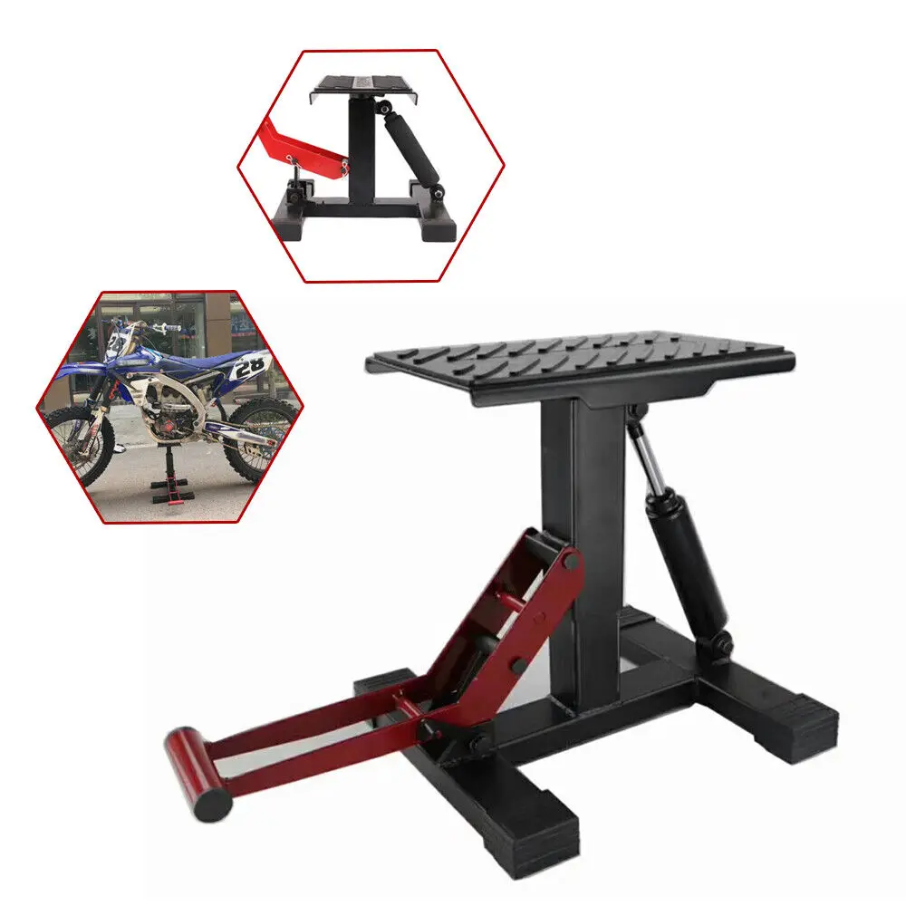 150Kg Moto Lift Moto Jack Dirt Bike Lift Stand Capacità Di Carico Gamma Regolabile Altezza 33.5-46Cm Easy Lift