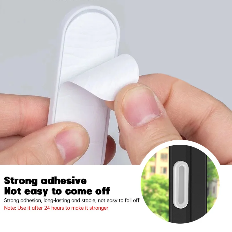 Window Cabinet Drawer Handles Plastic Self-adhesive Door Knobs Durable Window Non-slip Grip Handles Portable Oval Door