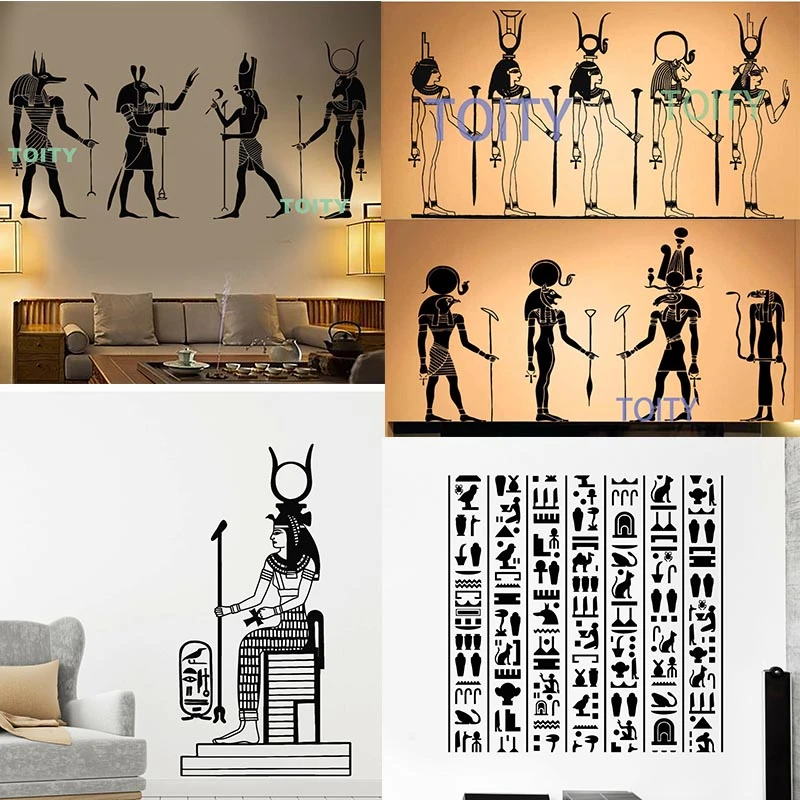 Egyptian Bedroom Wall Stickers Egypt Wall Stickers Home Decor Vinyl