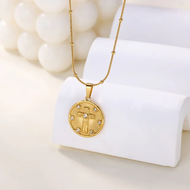 Collier géométrique en acier inoxydable pour femmes, pendentif tournesol, chaîne de clavicule, accessoires de bijoux esthétiques