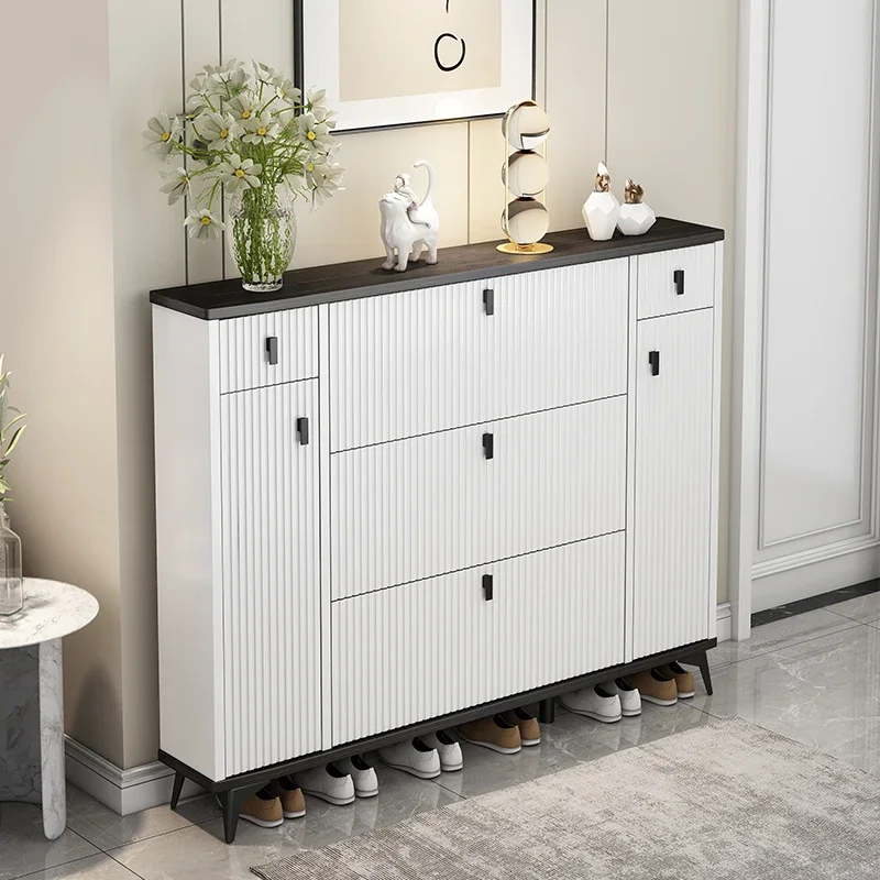 

Итальянские шкафы для обуви Storag, минималистичные простые белые шкафы для обуви для прихожей, дизайнерская мебель для прихожей