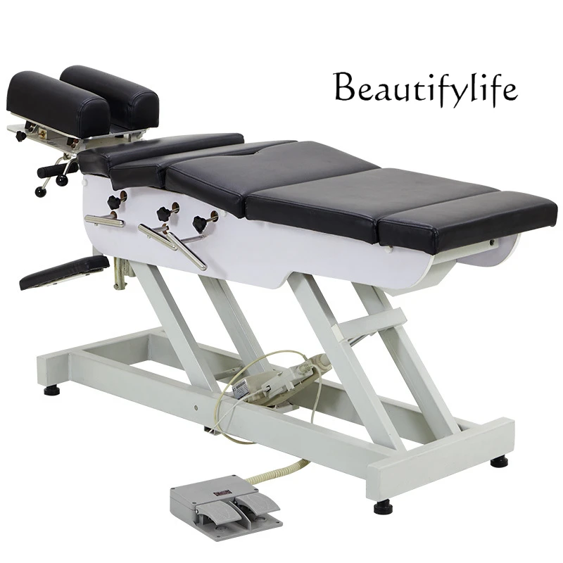 American Spinal Bed Pelvic Bone Pressure Drop Plate Manual Massage Rehabilitation Physiotherapy Bone Setting Electric Lifting electric spinal gun 350n 3 gear bone setting spine activator american spinal gun foreign trade