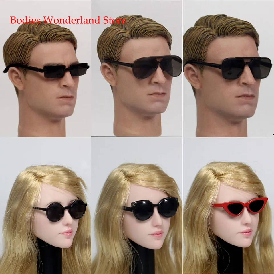 1:6 Actionfigur Zubehör ZY Toys 1:6 Zubehör-Set – Schwarze Sonnenbrille & 3 Weitere Teile Für Action-Figuren Diorama 1 6