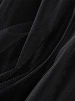 Elegant Women’s Tulle Long Skirt with Ruffle Hem Design