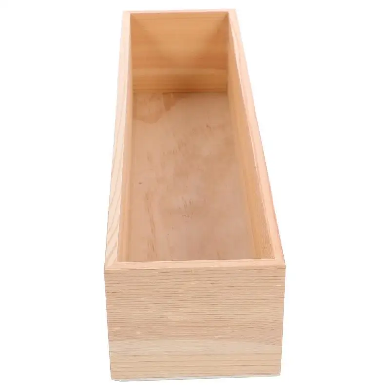 Wooden Storage Box  Without Lid Organizer Small Gift Craft Jewelry Holder Containers Sundries Storage Boxes for Home Office