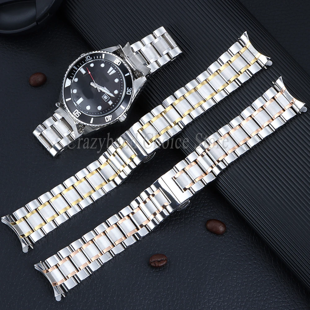 Elegant Stainless Steel Watch Strap Replacement