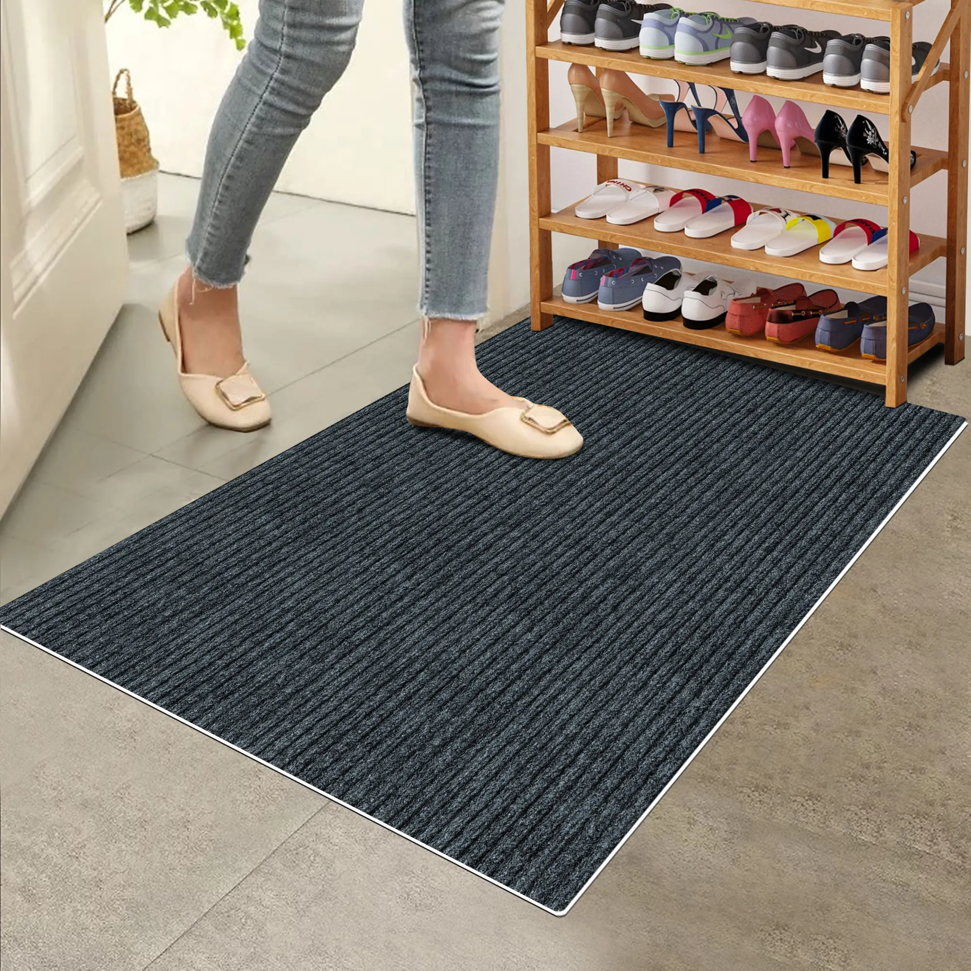 Door Mats Entryway Indoor Outdoor Front Door Low Profile Welcome Entrance fun doormat