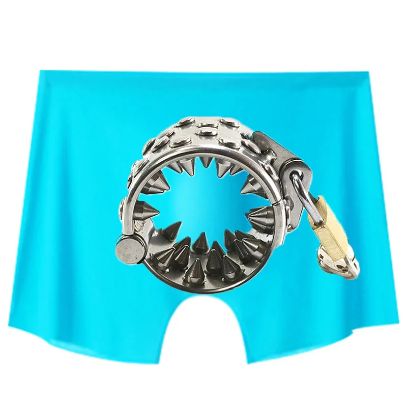 Men Rings Chastity Device Underwear with Lock Key Lingerie 304