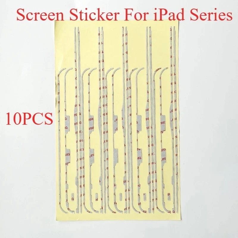Universal Tablet Frame Adhesive Sticker Set for LCD Touch Screen Display - 10 Pack