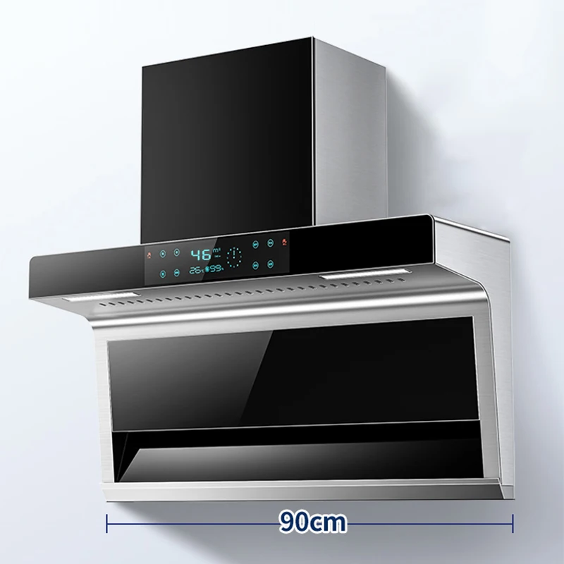 Range Hood For Kitchen Stainless Steel High Suction Automatic Washing Kitchen Touch Control Kitchen Extractor Hood Ventilator 3