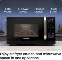 MicroCrisp Countertop Microwave Oven and Convection Oven, with Integrated Crisper, Guided Touchscreen Interface, 10 Powe 2