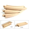 NEW Wooden Track Set Beech Wood Track Expansion Package Railway Train Track Set Fit for All Brands Trains Toys for Kids Gifts 6