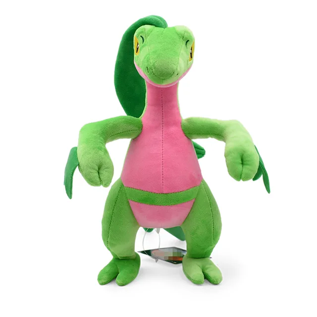 33CM TAKARA TOMY Pokémon Sceptile Plush  Toy Evolution Treecko Forest Animal Lizard Doll For Children Holiday Gift