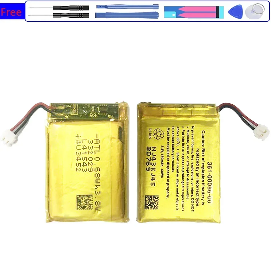 Batteria Del Telefono Cellulare 361-00086-00 180Mah Per Garmin Forerunner 225, Forerunner 235, Forerunner 630, Forerunner 735Xt, Grm037175