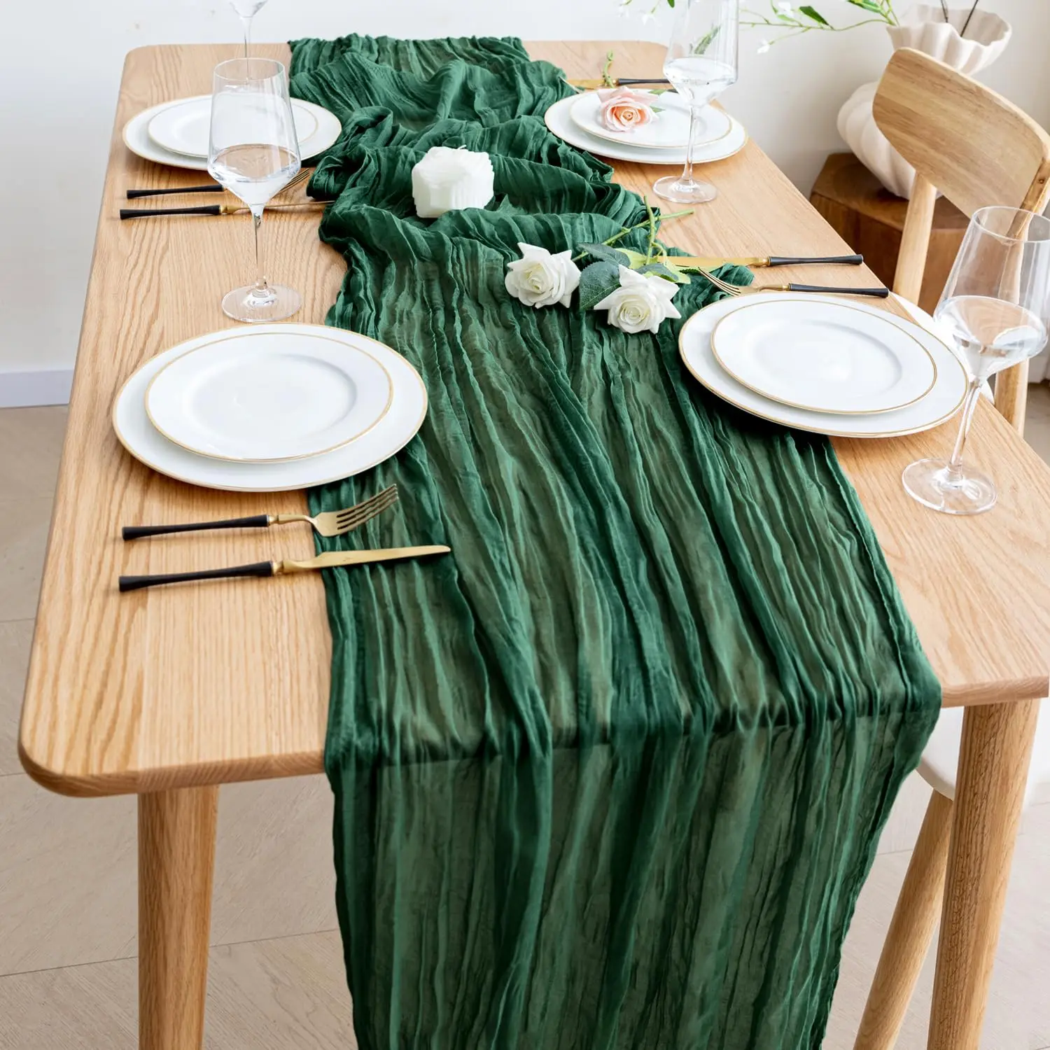 Cheesecloth Table Runner 4