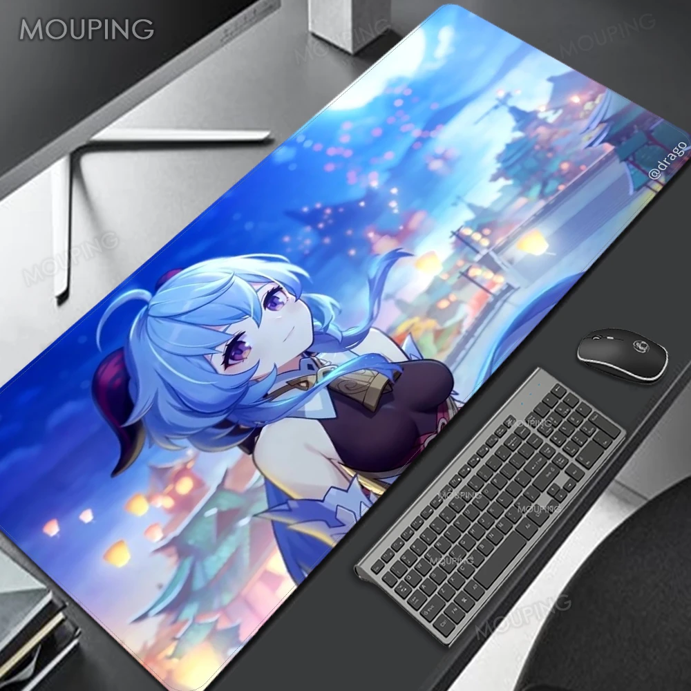 Ganyu Genshin Impact Mouse Pad Anime Desk Mat Mausepad Xxl Keyboard Pad