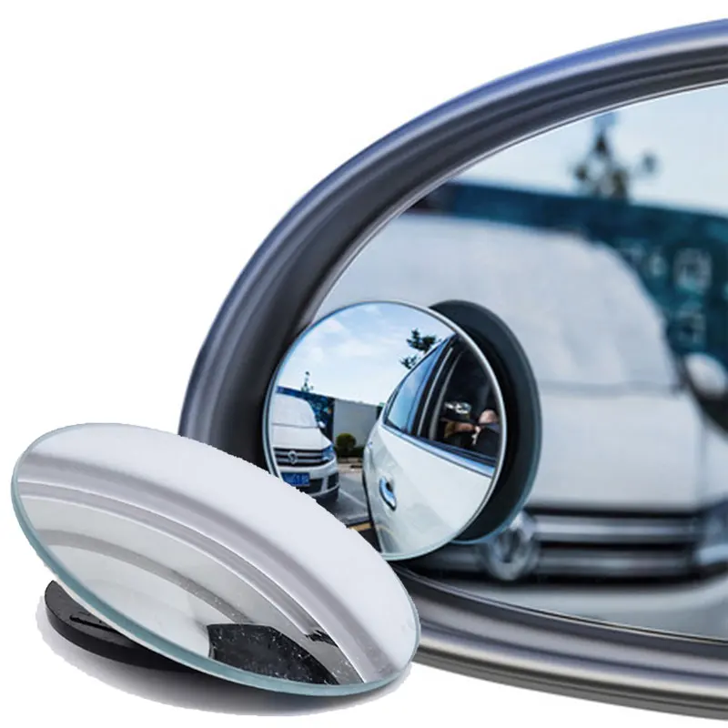 Espelho retrovisor convexo de carro ajustável HD de 360 graus para carro  retrovisor retrovisor retrovisor de carro inverso grande ângulo veículo  estacionamento espelhos auxiliares