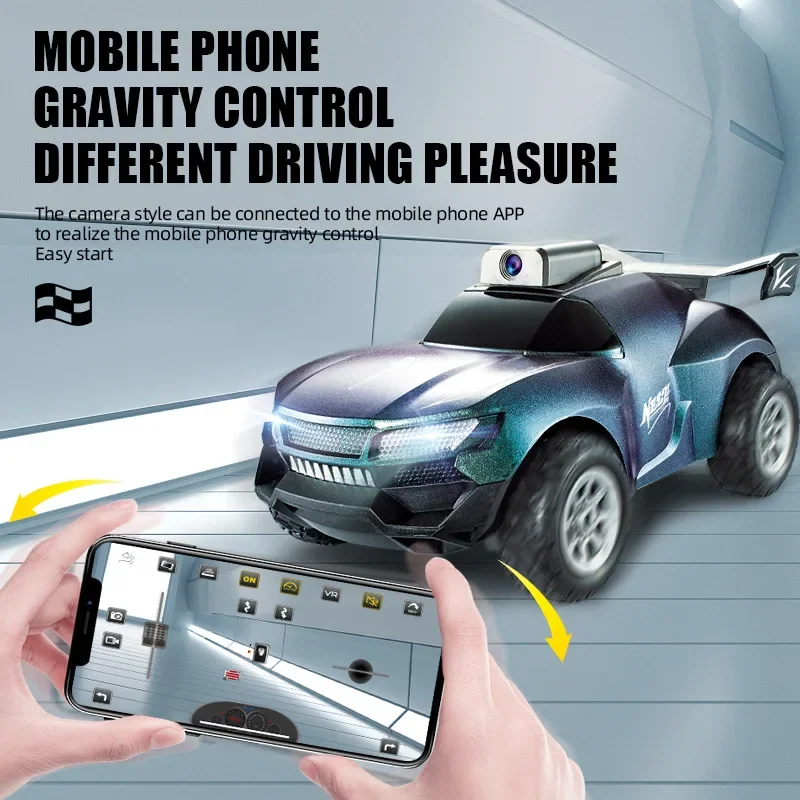 Camera RC Car Light Remote Control Stunt HD FPV WIFI Machine 2.4G Electric Car Drift Radio Control Climbing Toys Christmas Gifts