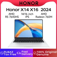 Honor Laptops X14/X16 2024 Riptide Edition R5 7640HS 16GB 512GB/1TB/2TB 60Hz IPS Screen 60Wh Ultra Large Battery Capacity Laptop 1