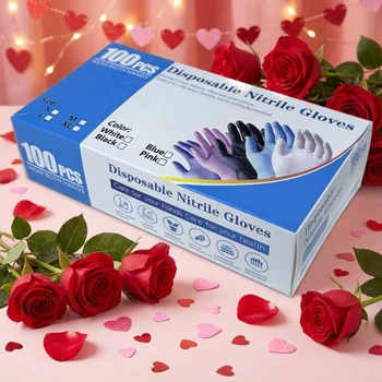 Blue Nitrile Gloves Pack 1