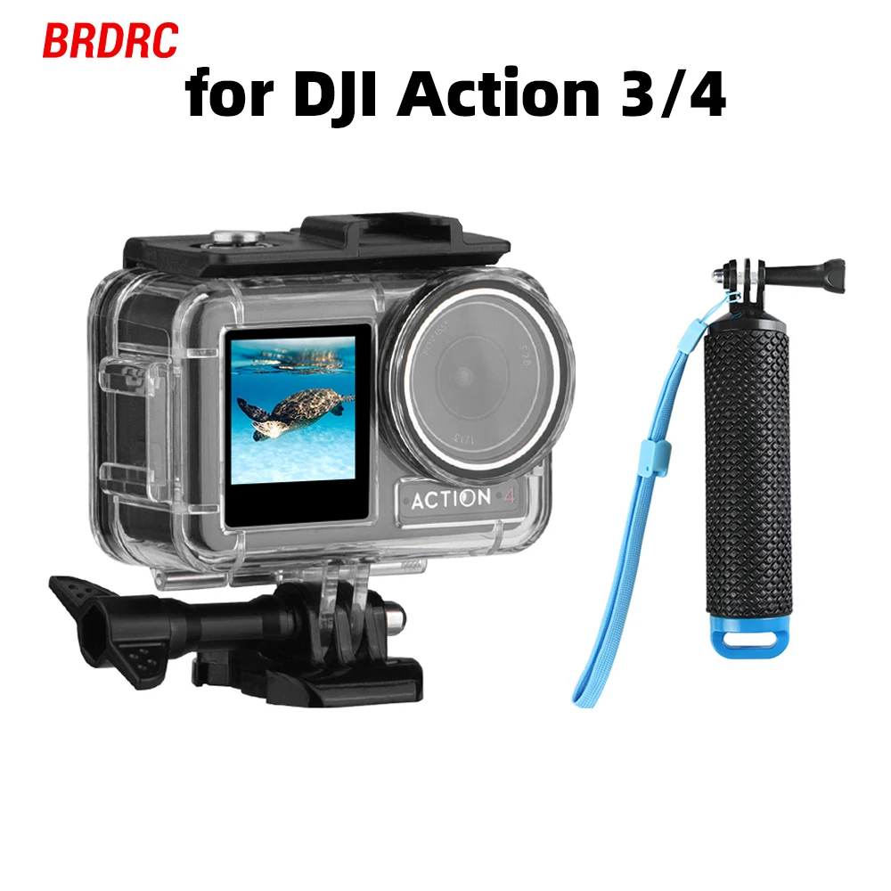 

BRDRC 60M Waterproof Case For DJI Osmo Action 4/3 Underwater Diving Housing Cover Protective Camera Photographic Accessorise