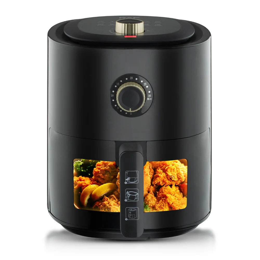 Large Capacity Air Fryer 6L - Fume-Free, Multifunctional Household Visual Electric Fryer for French Fries 3