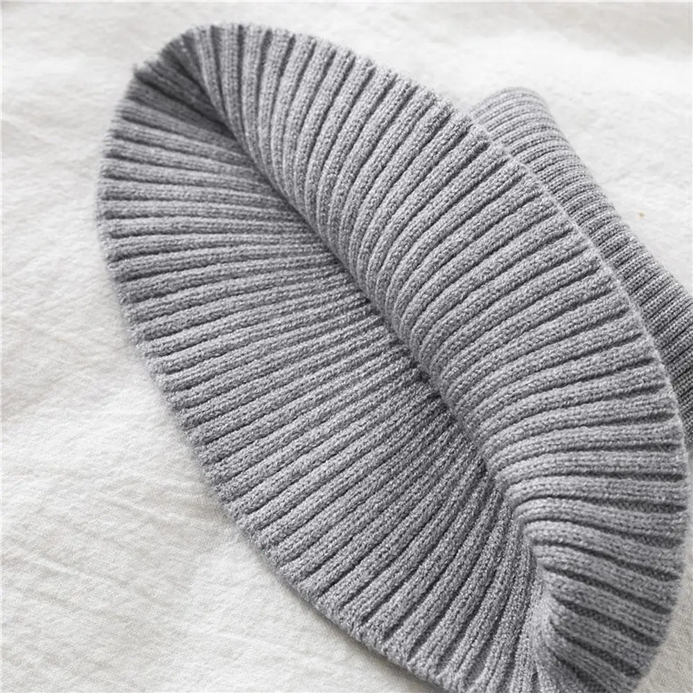 New Womens Fashion Warm Knitted Fake Collar Solid Color Warm Turtleneck Neck Warmer Detachable Winter Windproof High Neck Collar