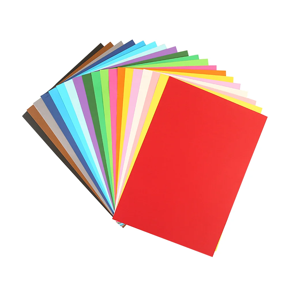 

100 Pcs Children Colored Copy Paper Kindergarten Hand Craft Paper DIY Game Paper Hand Craft Decals for Kids (Mixed 10 Color)