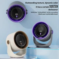 Ventilateur de circulation d'air HOMEFISH, petit ventilateur rechargeable USB, silencieux, fixation murale sans perçage pour la maison, la cuisine et la salle de bain 4