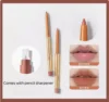 OUT OF OFFICE OOO lipliner matte long-lasting lipstick lip plumping lip pencil outlines with Sharpener Nude Makeup Cosmetics 3