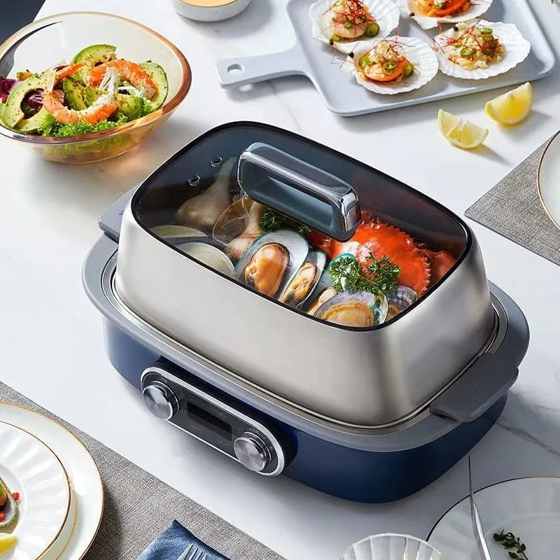 MORPHY RICHARDS MR1168 Electric Steamer Multifunctional 304 Stainless Steel Steam Pot 12H Appointment Large Capacity For Home