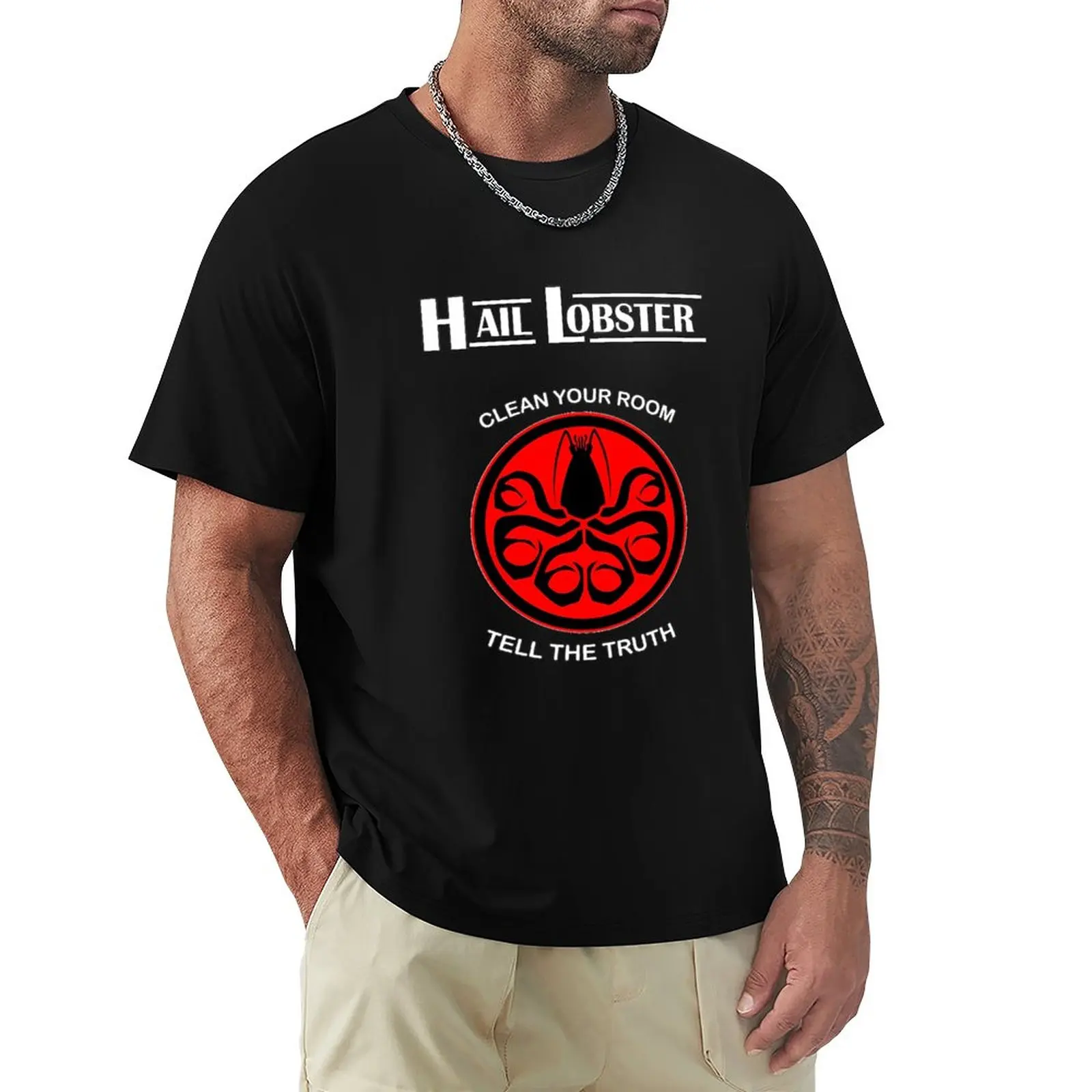 

Hail Lobster T-Shirt custom t shirts design your own t-shirts man animal print shirt for boys funny t shirts for men