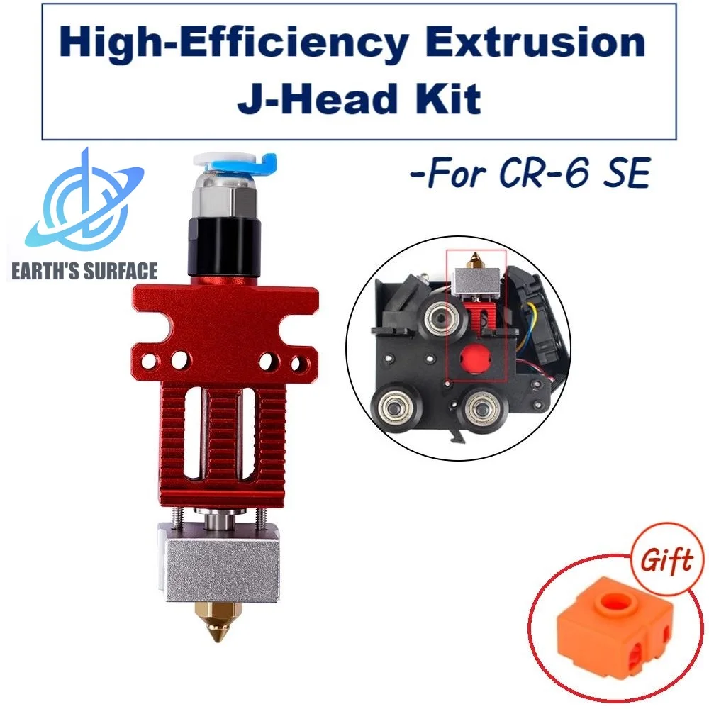 DB-3D Printer Parts CR6-SE High-Efficiency Extrusion Head Kit With Thermistor Heater Assembled Full Extruder Hotend For CR-6 SE creality 3d printer parts cr 6 se extruder kit filament defect sensor filament feeding gear for cr 6se cr 6max