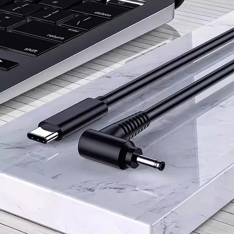 USB 3.1 C 타입 USB-C to DC 19V 4.0x1.35mm 어댑터, PD 에뮬레이터 트리거, ASUS용 90 도 각도, 1.5M, 1 개