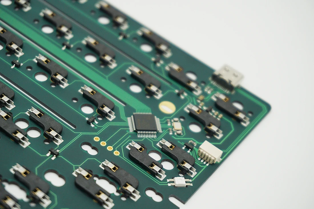 Keybox y & R6095 Pcb Flex Cut Pcb Suporte Layout Gh60 60 Layout - Imagem 4