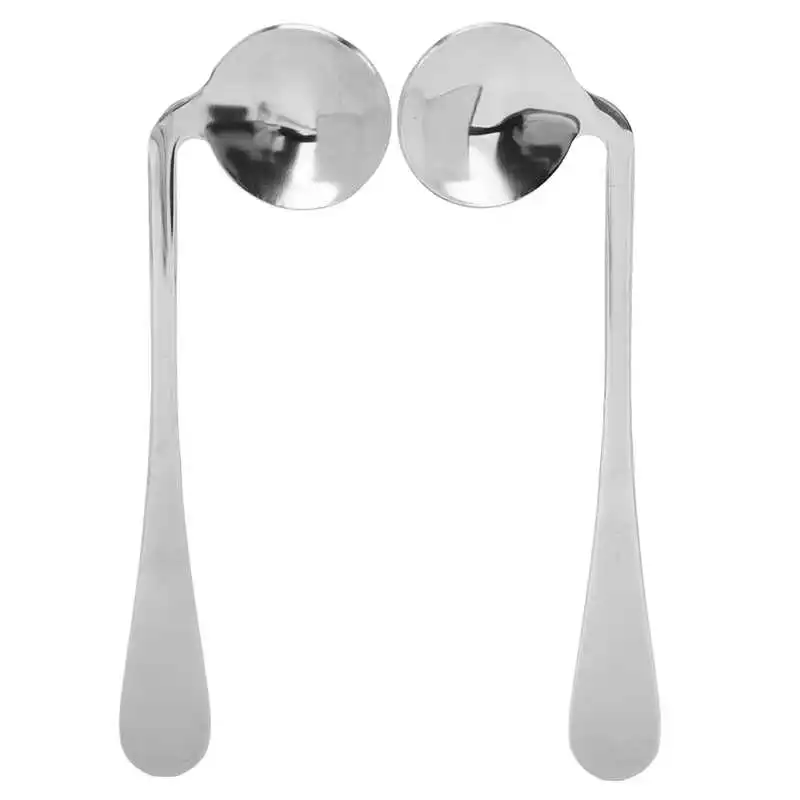 Curved Spoon Stainless Steel Curved Utensils Self Feeding Utensil Angled Spoons for Elderly Patients Parkinson Hand Fibrillation feeding spoon