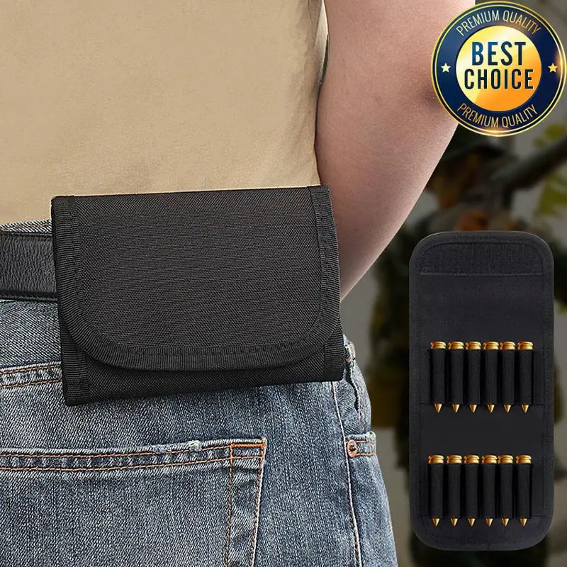 Nylon Tactical 12 Round Rifle Ammo Pouch for Hunting