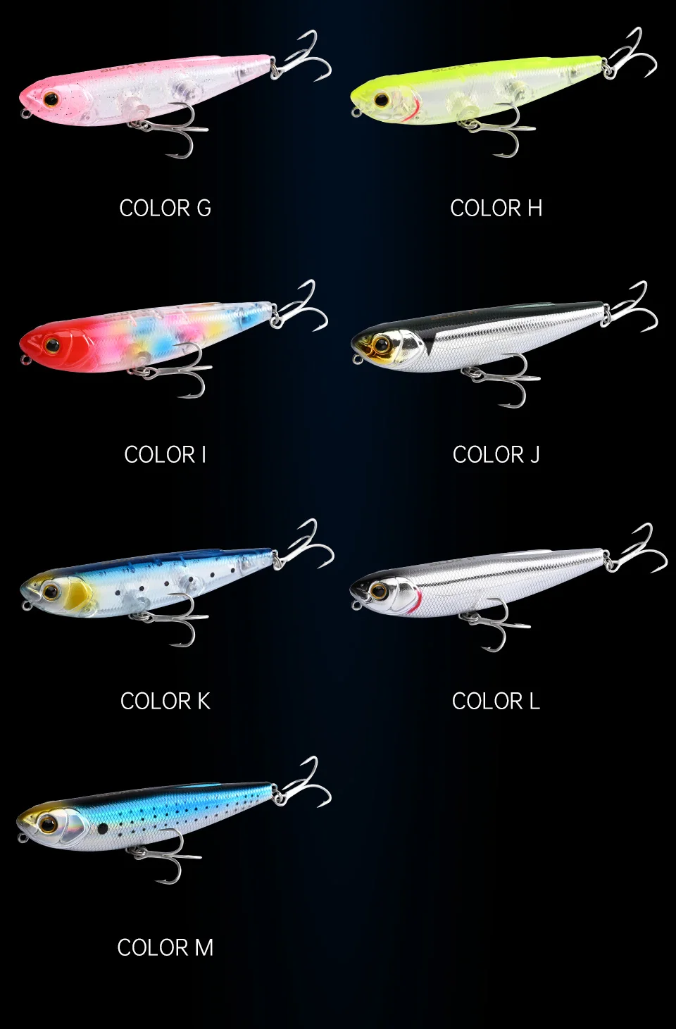 BLUX STRAY DOG 95 Topwater Bleistift 95 mm 15,2 g Oberflächenwalker Angelköder Walk The Dog Künstlicher Salzwasserbarsch Hartköder Tackle – Detail 8