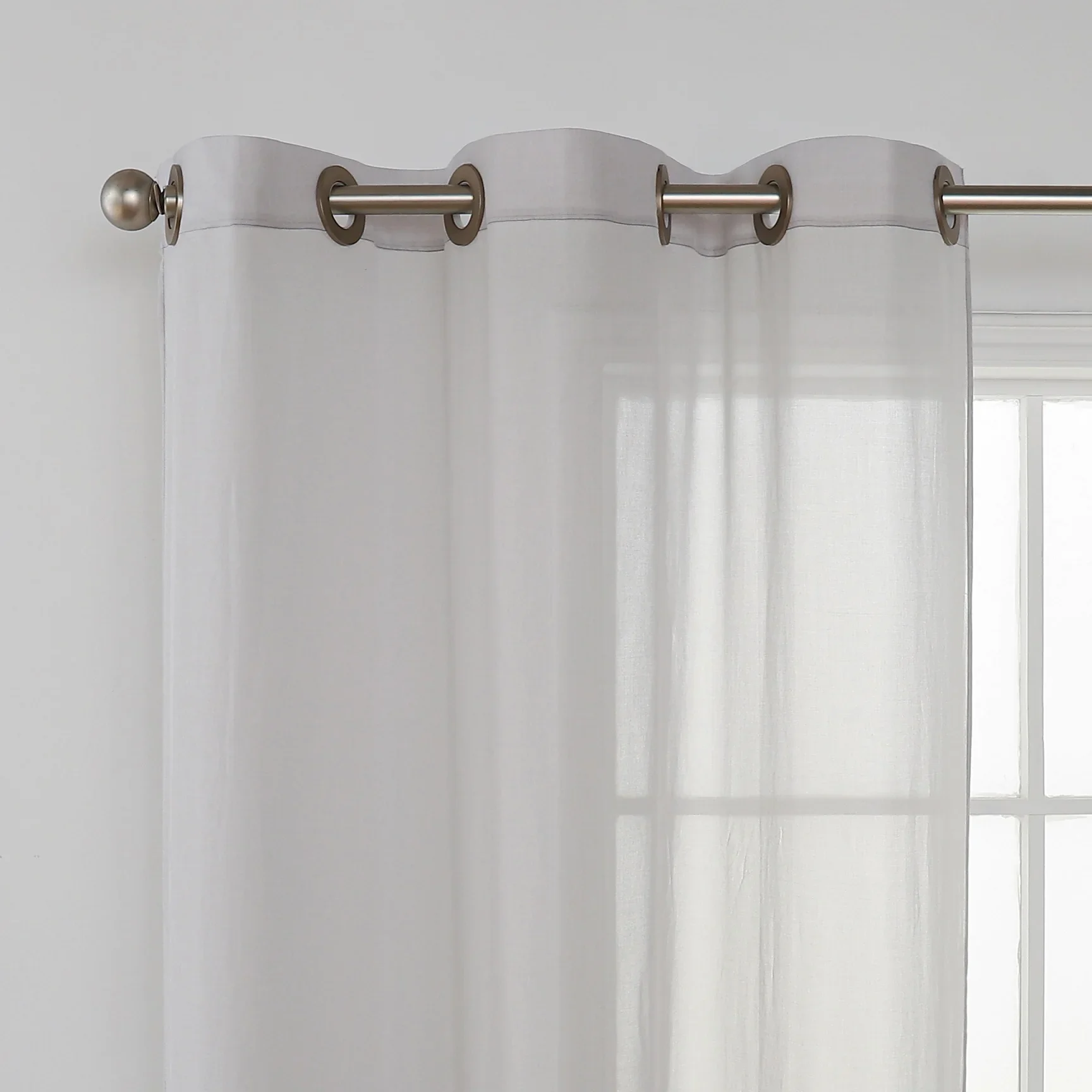 Urgarding Anti-radiation Emf Shielding Cotton & Silver Mesh Curtains for Window, White Anti Radiation Window Curtain 4