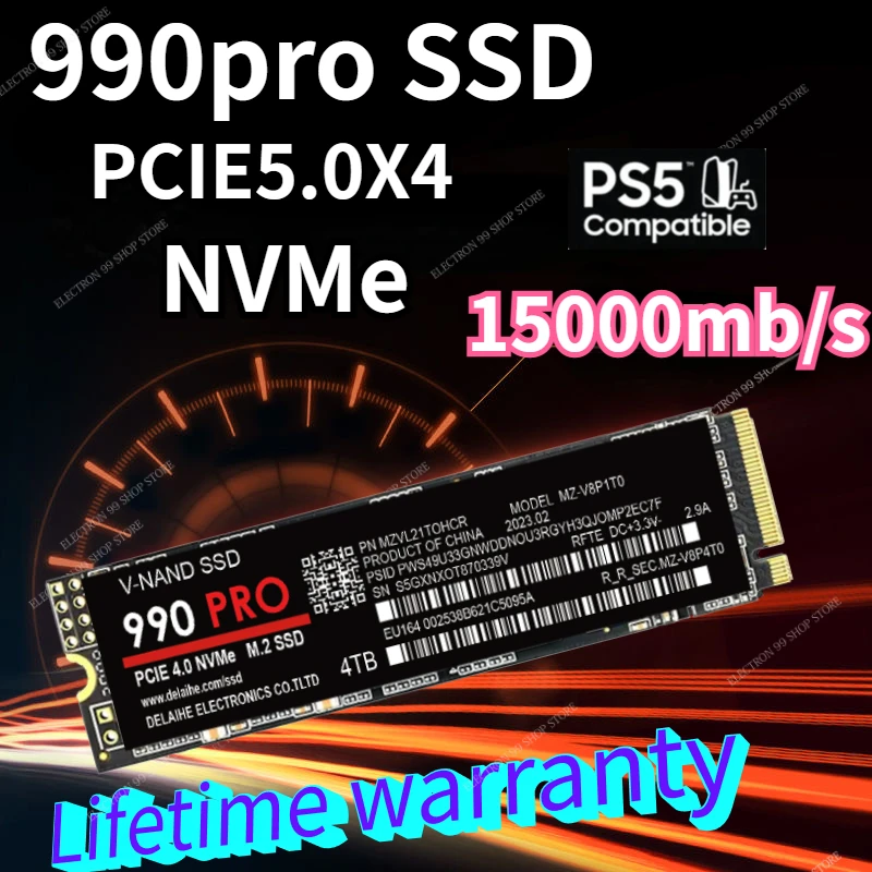 

990 PRO 8TB 2023 New M.2 4TB 2TB 512GB Hard Drive Disk Sata3 2.5 Inch Ssd TLC Internal Solid State Drives for Laptop and Desktop
