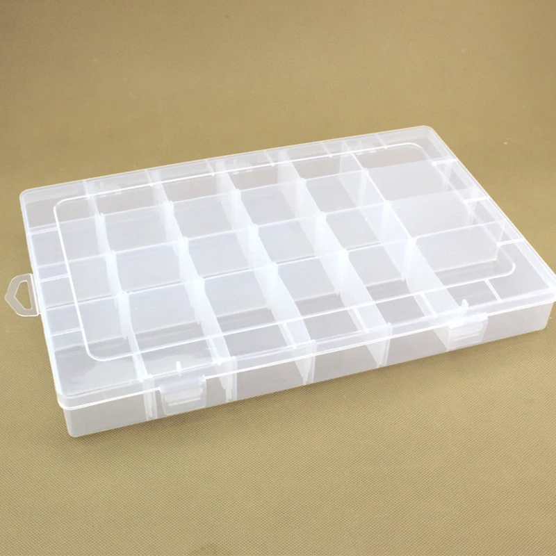 High Quality Acrylic Clear Box Storage Fixed Compartments for DIY Nail Art Accessory Jewelry Beads Craft Portable Container Case custom promotional gift rectangle portable acrylic luminescence bar laser flash engraved name card custom logo led light busine