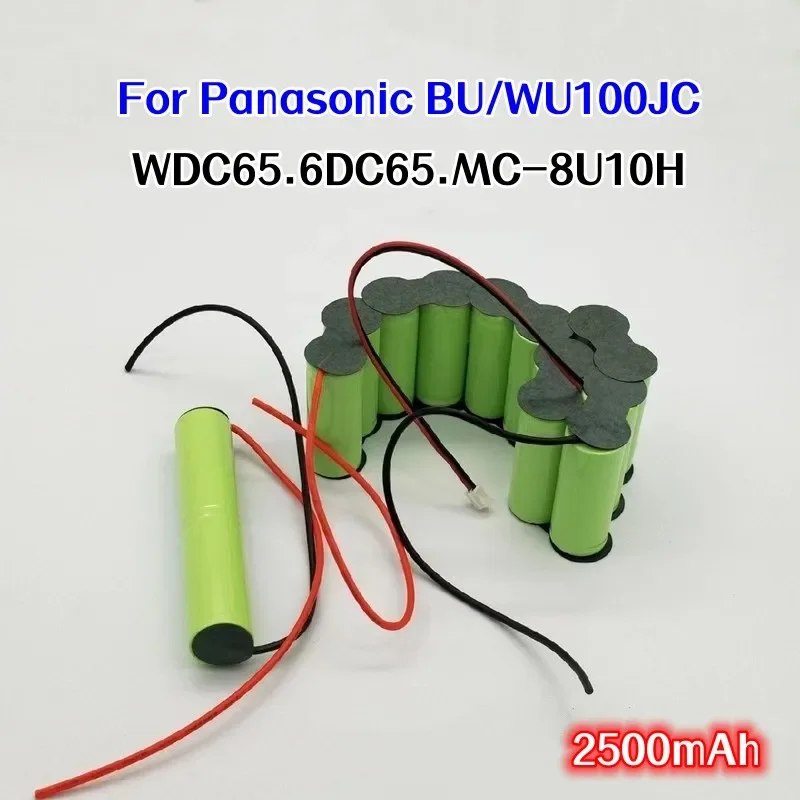 

2500mAh For Panasonic MC-8U10H BU100JC WU100JC WDC65 6DC65 Hand held vacuum cleaner battery