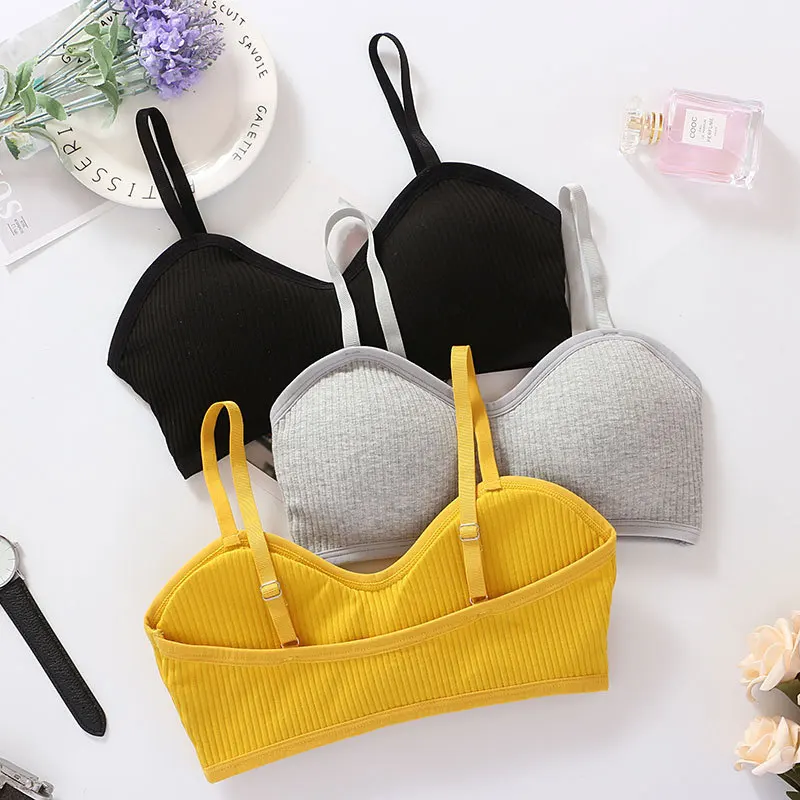 Women Lingerie Bra Threaded Women's Vest Padded Bras Female Underwear Push Up Bralette Wrap Top