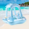 1pc Pool floats with canopy for Kids, Toddler Infant Pool Float for Baby,Swimming Ring Floaties for Pool,Beach Toys for Party 4