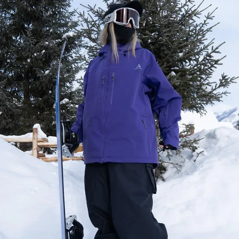 Outdoor Loose Thick Snow Ski Jakcets Snowboarding Winter 3L New Windproof Warm Skiing Overcoats Tops Clothes Women's Men's
