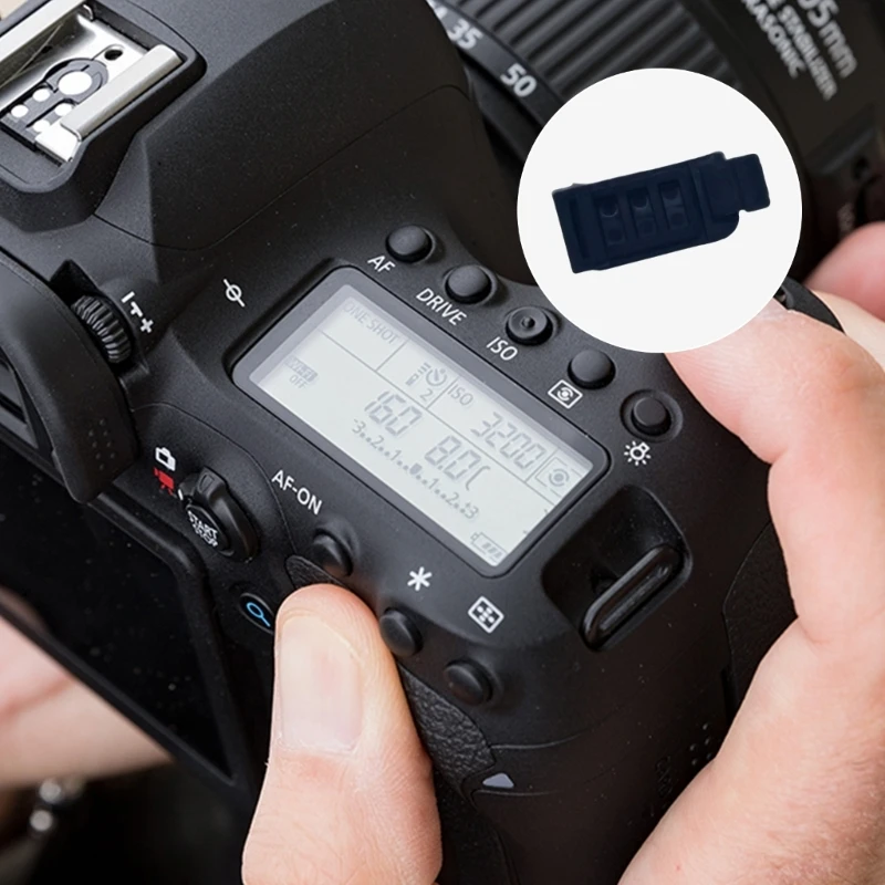Rubber Battery Compartment Cover Repair for 6D2 Camera Waterproof and Dustproof Door Lid Cover Protective Case