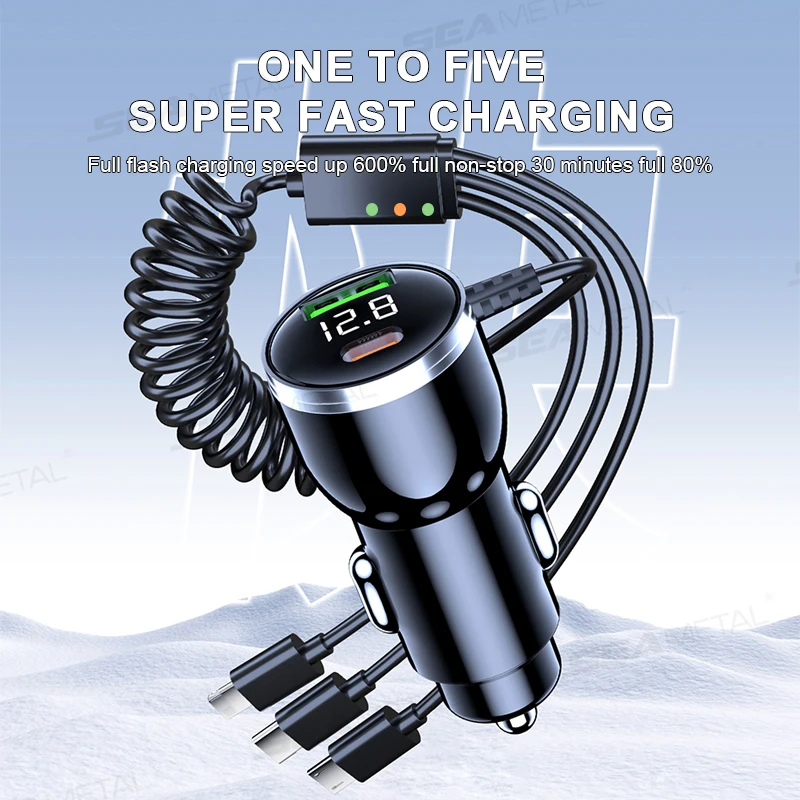 Aluminium Car Charger Adapter with Fast Charging